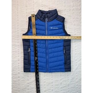 Columbia Omni Heat Puffer Vest‎ Womens XS Blue Lightweight Zip